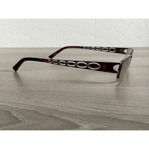 Helium Paris Eyeglass Frames 4161 Dark Cherry 50-18-135 Italy Women’s Designer - Picture 1 of 7